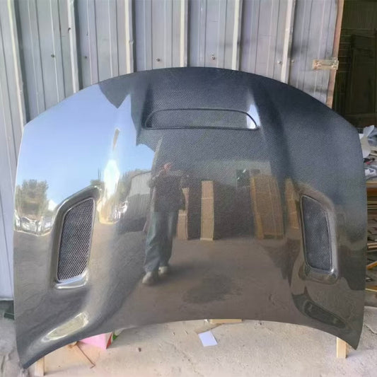 Dodge Charger Hellcat Style Carbon Fiber Hood